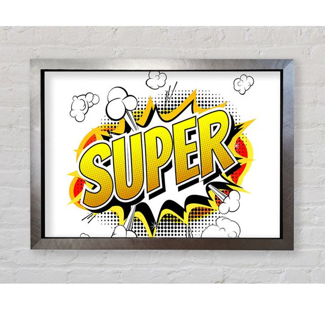 Super - Single Picture Frame Typography Bright Star Size: 84.1cm H x 118.9cm W x 3.4cm D on Productcaster.