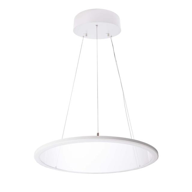 1 - Light LED Single Pendant Deko Light Colour: White on Productcaster.