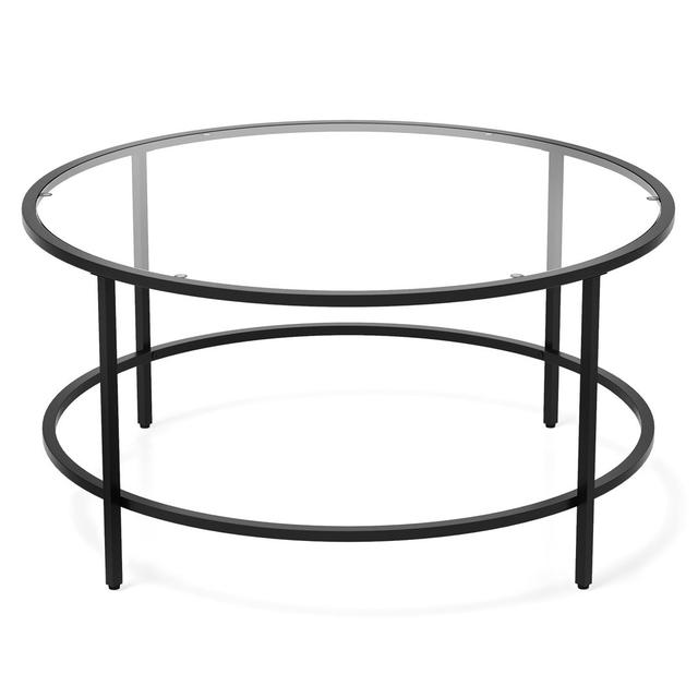 Calsbeck Coffee Table Fairmont Park Table Base Colour: Black on Productcaster.