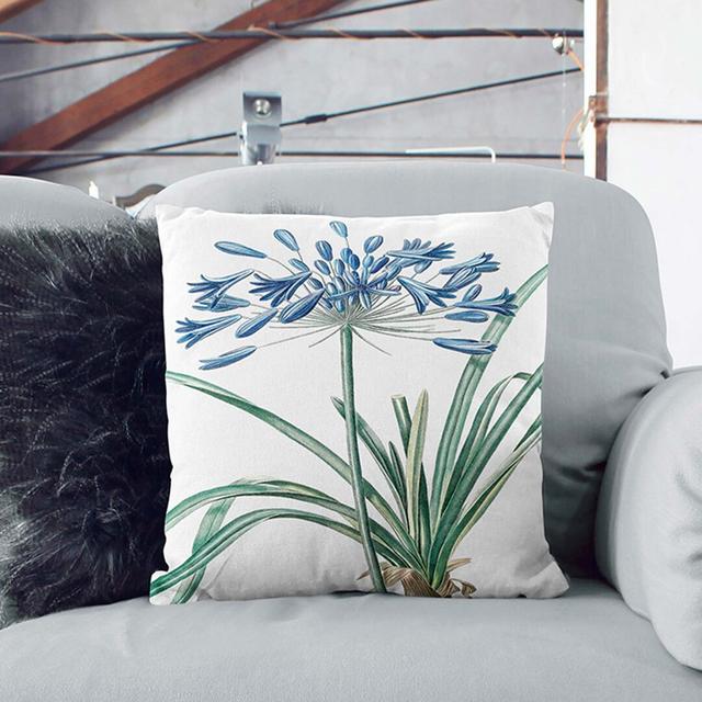 African Lily Flowers Cushion with Filling East Urban Home Backing Colour: Stone, Size: 40 x 40 cm on Productcaster.