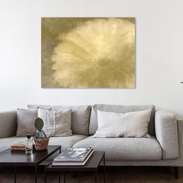 Golden Petals by Kimberly Allen - Wrapped Canvas Graphic Art Print East Urban Home Size: 61cm H x 81cm W x 4cm D on Productcaster.