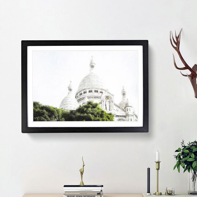 Montmartre Paris in France - Picture Frame Graphic Art Print East Urban Home Size: 45cm H x 63cm W x 2cm D, Frame Option: Black Framed on Productcaster.