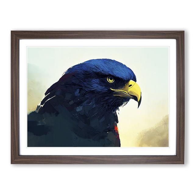 Eagle - Picture Frame Graphic Art Alpen Home Size: 46cm H x 64cm W x 2cm D, Frame Colour: Walnut Framed on Productcaster.