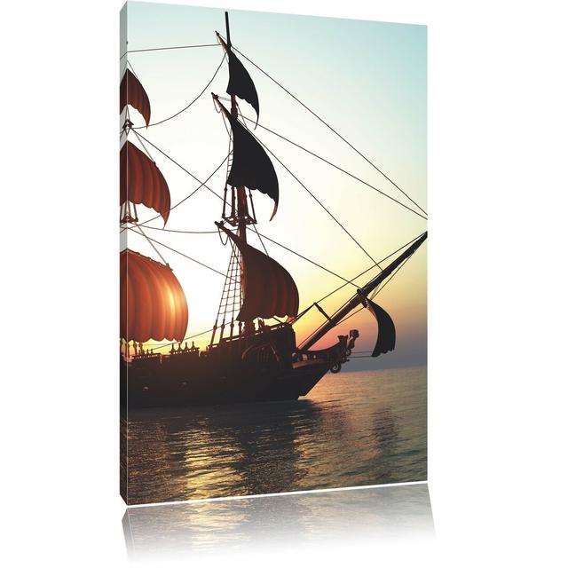 Leinwandbild Altes Segelschiff, Fotodruck Pixxprint Größe: 80 cm H x 60 cm B on Productcaster.