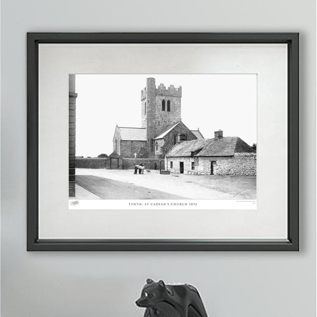 'Tywyn, St Cadfan's Church 1892' by Francis Frith - Picture Frame Photograph Print on Paper The Francis Frith Collection Size: 45cm H x 60cm W x 2.3cm on Productcaster.