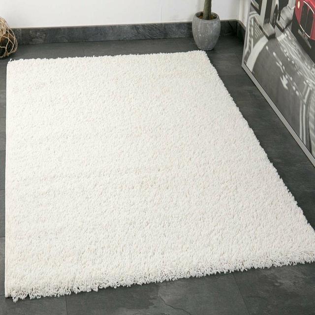 Ionas Shaggy Cream Rug 17 Stories Rug Size: Rectangular 230 x 320cm on Productcaster.