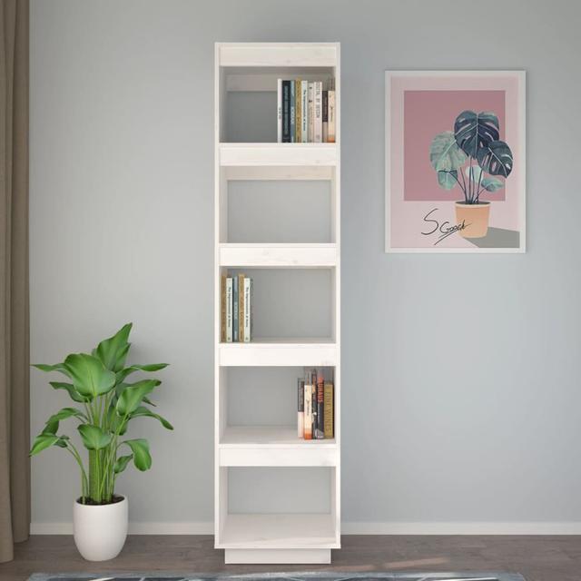 Gaizka 167Cm H Bookcase Ebern Designs Size: 167cm H x 40cm W x 35cm D, Colour: White on Productcaster.