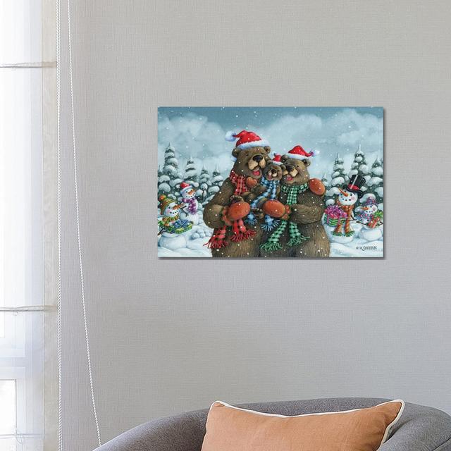 Warm And Fuzzy by - Wrapped Canvas Painting The Seasonal Aisle Size: 45.72cm H x 66.04cm W x 3.81cm D on Productcaster.