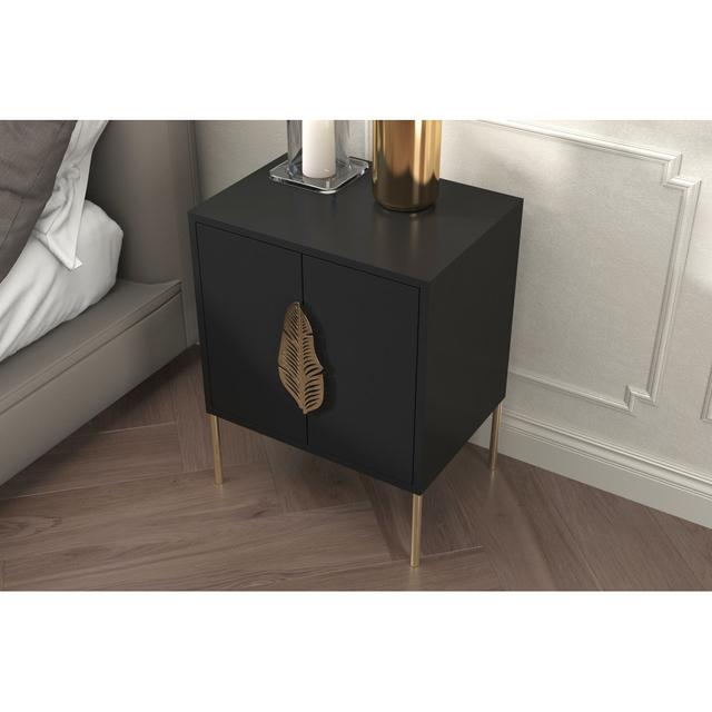 Phillipsburg Nightstands Canora Grey Colour: Black on Productcaster.