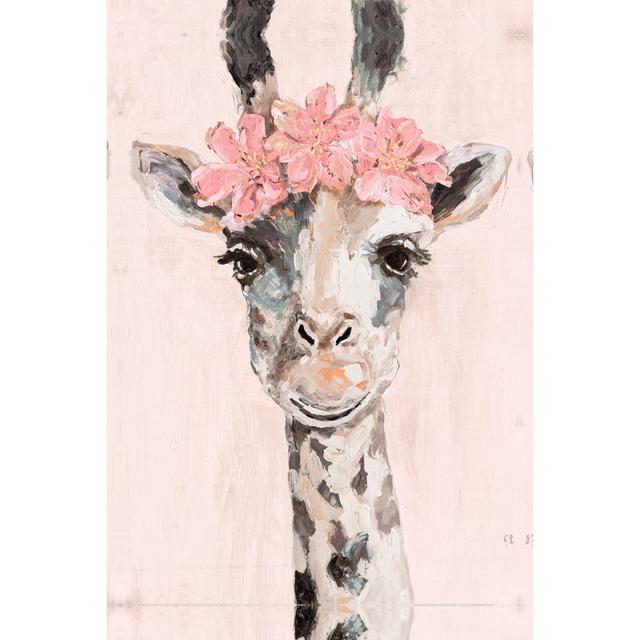 Gertrude Flower Crown Giraffe Happy Larry Size: 46cm H x 30cm W x 3.8cm D on Productcaster.