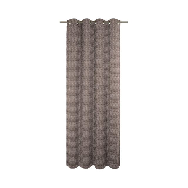 Wybron Little Parrot Eyelet Room Darkening Curtain Rosalind Wheeler Colour: Saddle Brown/Beige, Panel Size: 145 W x 245 D cm on Productcaster.