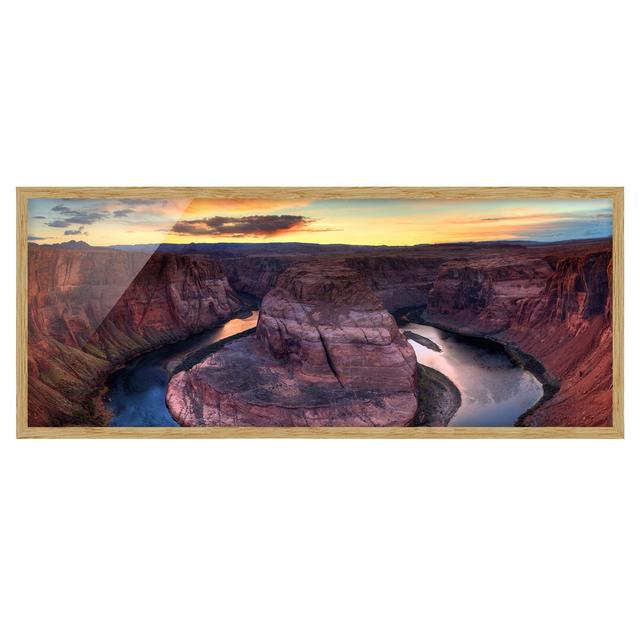 Colorado River Glen Canyon - Picture Frame Photograph Union Rustic Size: 40cm H x 100cm W x 2cm D, Frame Option: Brown on Productcaster.