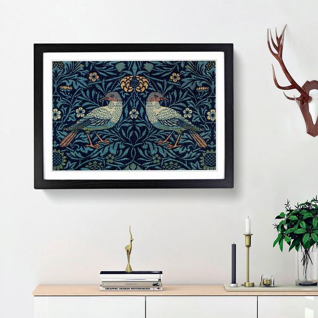 Flowers and Birds Pattern by William Morris - Picture Frame Graphic Art Print on MDF East Urban Home Frame Option: Black Framed, Size: 27cm H x 36cm W on Productcaster.