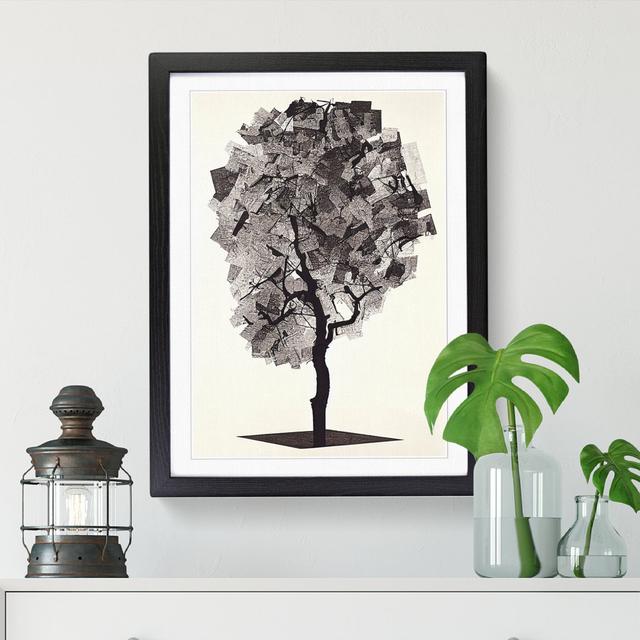 Pear Tree Shadow Vol.5 - Print Marlow Home Co. Size: 46cm H x 34cm W x 2cm D, Frame Option: Oak on Productcaster.