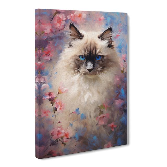 Ragdoll Cat Impressionism - Single Picture Frame Art Prints Marlow Home Co. Size: 76cm H x 50cm W x 3cm D on Productcaster.