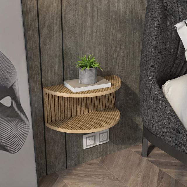 Cydelia Floating Nightstand Metro Lane Colour: Beige on Productcaster.