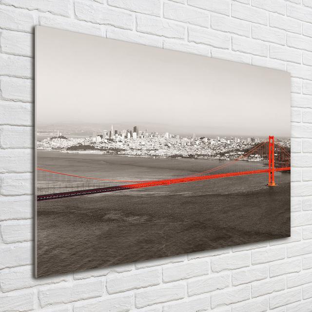 San Francisco Bridge - Unframed Art Prints on Glass Ebern Designs on Productcaster.