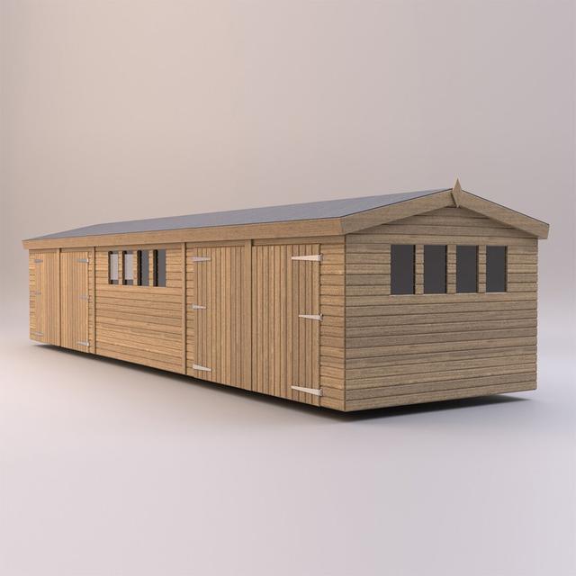 Harshal 24 x 10 Ft. Shiplap Summer House Dakota Fields on Productcaster.