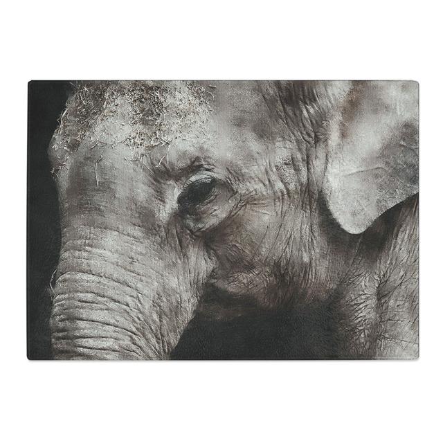 Elephant Vol.3 Painting Chopping Board East Urban Home Size: 28.5cm W x 39cm L on Productcaster.