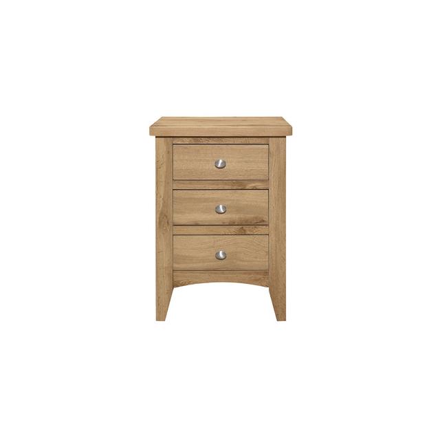 Hampstead 3 Drawer Bedside Table Alpen Home on Productcaster.