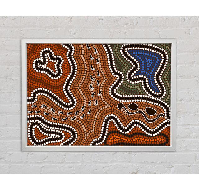 Aboriginal Pattern 5 Framed Print Bright Star Size: 59.7cm H x 84.1cm W on Productcaster.