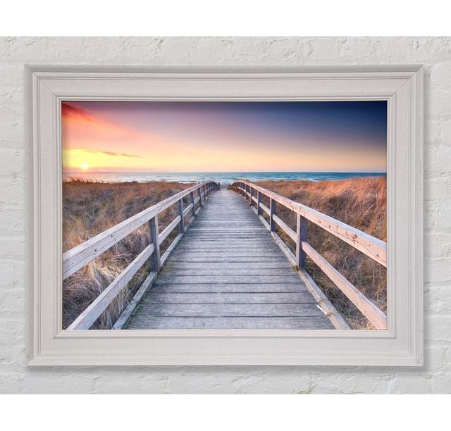 Brige To The Coast Framed Print Highland Dunes Size: 100cm H x 141.4cm W x 8cm on Productcaster.