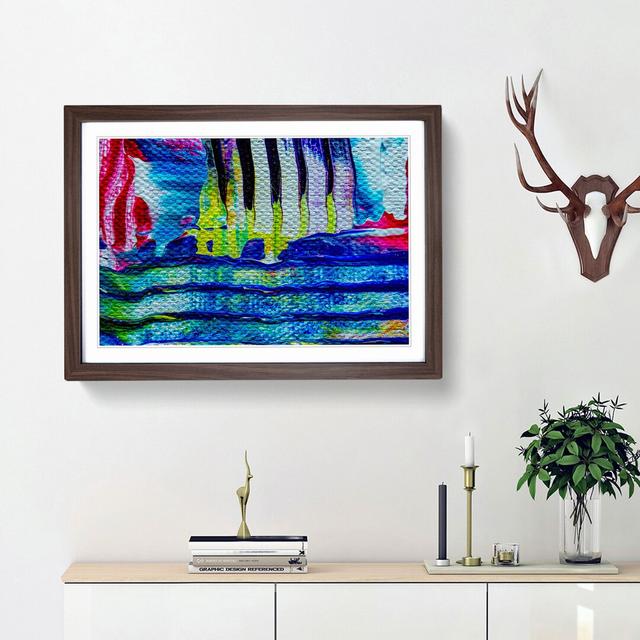 Abstract Art Painting Vol.20 by S.Johnson - Picture Frame Painting Print East Urban Home Frame Option: Walnut Framed, Size: 36cm H x 48cm W x 2cm D on Productcaster.