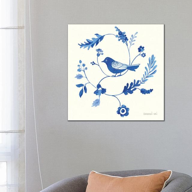 Songbird Celebration III by Danhui Nai - Wrapped Canvas Gallery-Wrapped Canvas Giclée ClassicLiving Size: 66.04cm W x 66.04cm H x 3.81cm D on Productcaster.