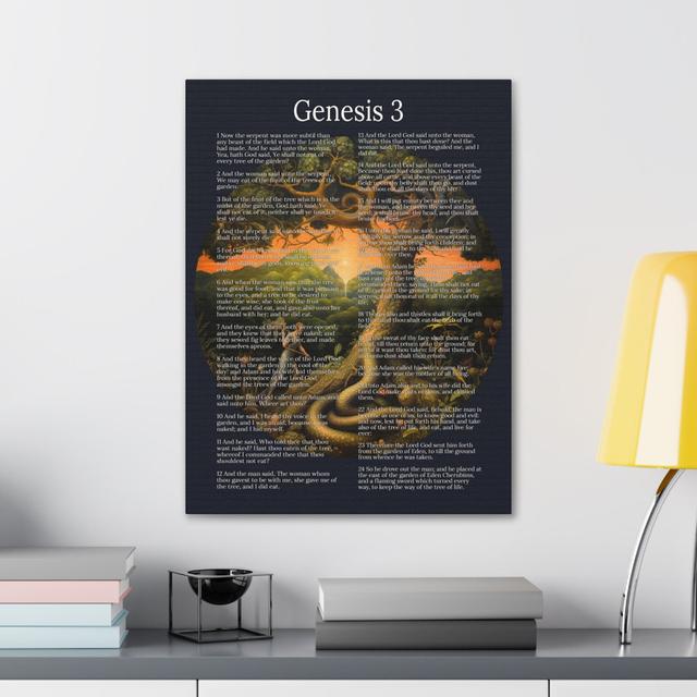 Fall of Man Genesis 3 Chapter Christian Wall Art Print Happy Larry Size: 14cm H x 11cm W on Productcaster.