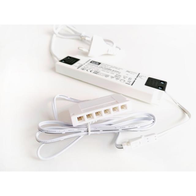 Kalb | Flachnetzteil 15W, Kabel Weiß, LED-Ministecksystem ClearAmbient on Productcaster.