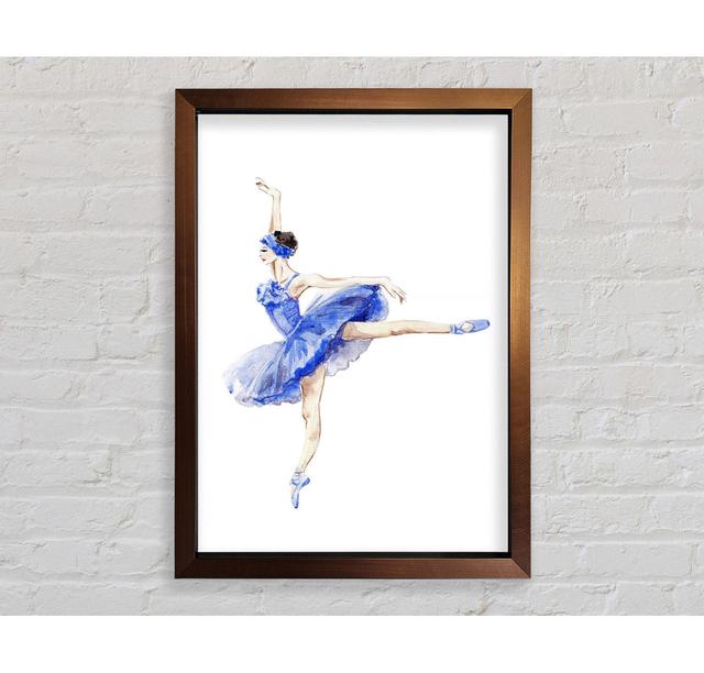 Blue Ballerina 8 - Single Picture Frame Art Prints Bright Star Size: 118.9cm H x 84.1cm W x 3.4cm D on Productcaster.