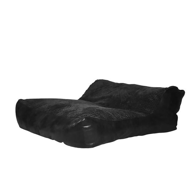 Chimayo Faux Leather Refillable Bean Bag Lounger Alpen Home Colour: Black on Productcaster.