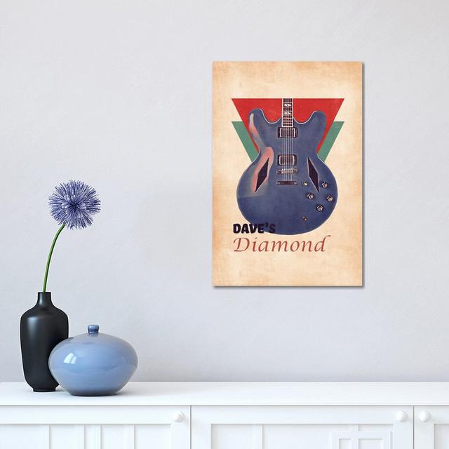 Dave Grohl''s Retro Guitar Happy Larry Size: 45.72cm H x 30.48cm W x 1.905cm D on Productcaster.