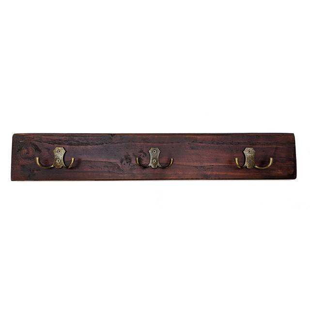 Hatchett Solid Wood 4 - Hook Wall Mounted Coat Rack Alpen Home on Productcaster.