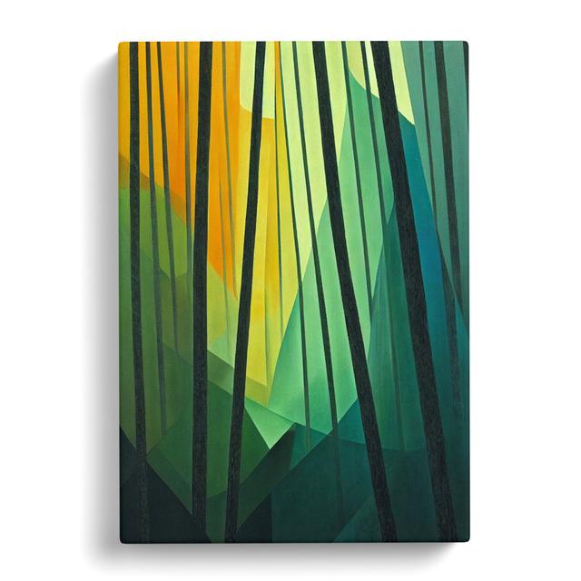 Forest Cubism Vol.1 - Wrapped Canvas Graphic Art Alpen Home Size: 76cm H x 50cm W x 3cm D on Productcaster.