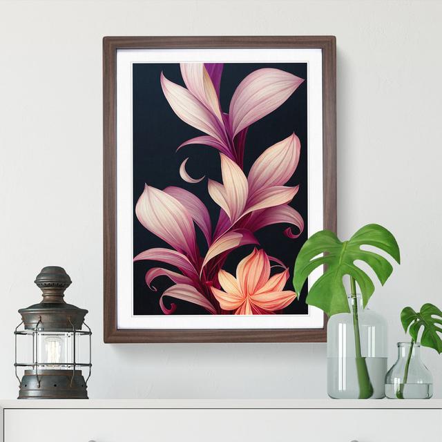 Breathtaking Flowers - Print Marlow Home Co. Size: 36cm H x 27cm W x 2cm D, Format: Walnut Framed, Matte Colour: White on Productcaster.