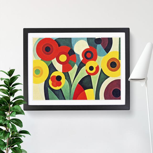 Dreamy Abstract Flowers - Single Picture Frame Print Marlow Home Co. Frame Colour: Black, Size: 34cm H x 46cm W on Productcaster.