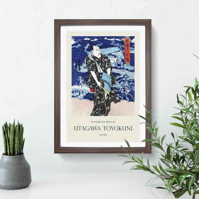 The Actor Naritaya Hakuen by Utagawa Toyokuni - Picture Frame Painting East Urban Home Frame Option: Walnut Framed, Size: 65cm H x 48cm W x 2cm D on Productcaster.