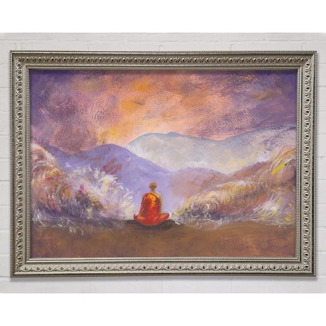 Monk On The Hilltop Framed Print Bright Star Size: 100cm H x 141.4cm W x 3cm D on Productcaster.