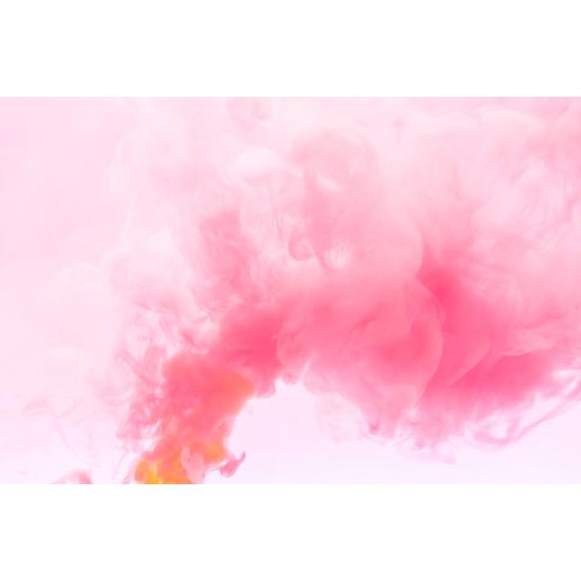 Pink Smoke Abstract Background Ivy Bronx Size: 30cm H x 46cm W x 3.8cm D on Productcaster.