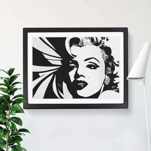 Marilyn Monroe in Monochrome Vol.5 - Picture Frame Painting Marlow Home Co. Frame Colour: Black, Size: 34cm H x 46cm W x 2cm D on Productcaster.