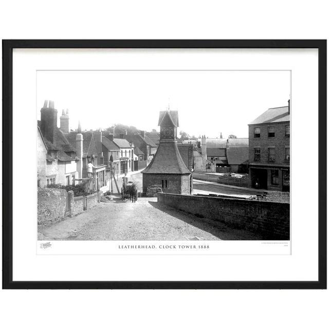 'Leatherhead, Clock Tower 1888' by Francis Frith - Picture Frame Photograph Print on Paper The Francis Frith Collection Size: 28cm H x 36cm W x 2.3cm on Productcaster.