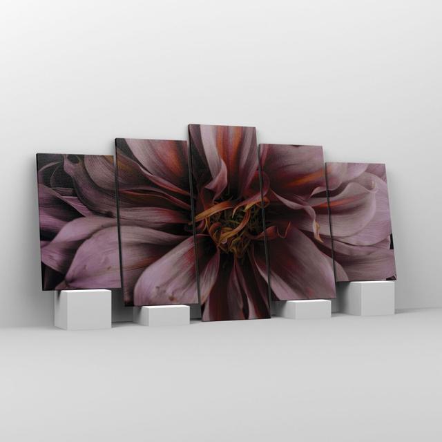 Bouquet Artistic Flower - 5 Piece Wrapped Canvas Photograph Ebern Designs Size: 85cm H x 160cm W x 1.8cm D on Productcaster.