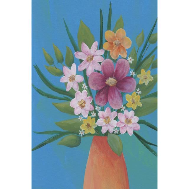 Jubilant Floral IV by Regina Moore - Wrapped Canvas Painting Rosalind Wheeler Size: 122cm H x 81cm W on Productcaster.