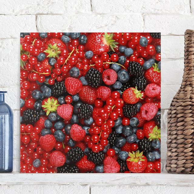 Fruity Wild Berries Graphic Art Print on Canvas East Urban Home Size: 60cm L x 60cm W on Productcaster.