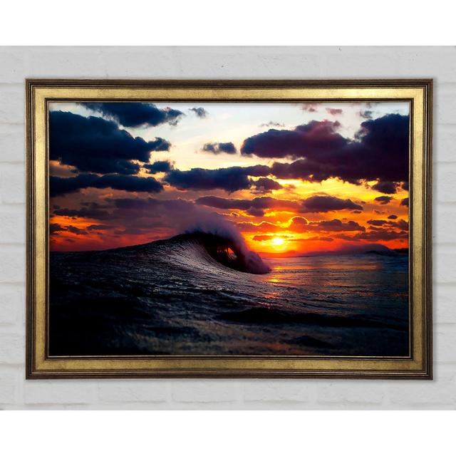 Sky And Wave - Print Highland Dunes Size: 21cm H x 29.7cm W x 1.5cm D on Productcaster.