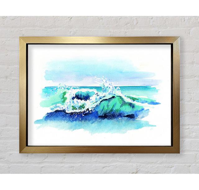 Movement In The Ocean Wave - Single Picture Frame Art Prints Bright Star Size: 42cm H x 59.7cm W x 3.4cm D on Productcaster.