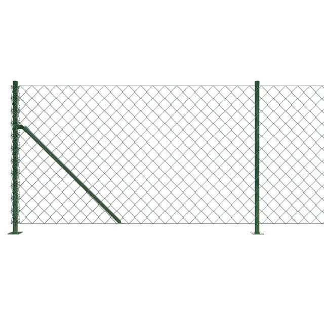 Metal Wire/Mesh Fence vidaXL Finish: Green, Size: 100cm H x 2500cm W on Productcaster.