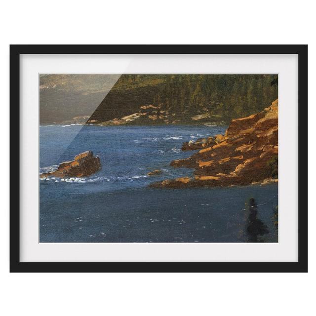 California Coast - Picture Frame Painting Print on Paper East Urban Home Frame Option: Matt black, Size: 40cm H x 55cm W on Productcaster.