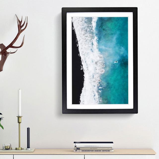 Leaving the Beach - Picture Frame Graphic Art Print East Urban Home Frame Option: Black Framed, Size: 36cm H x 27cm W x 2cm D on Productcaster.